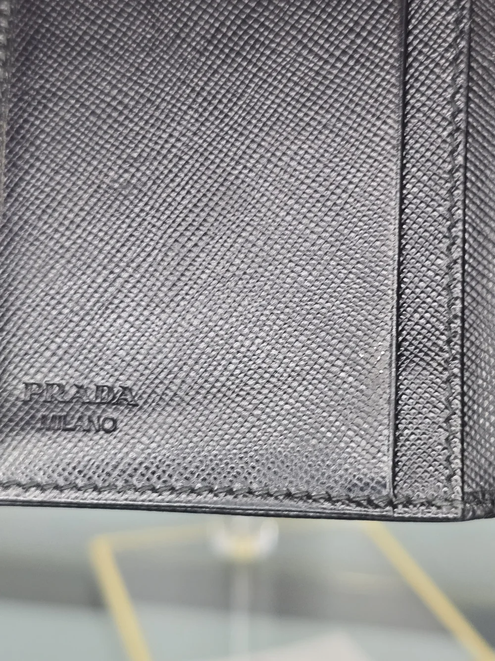 Prada Black Saffiano Leather Bifold Wallet